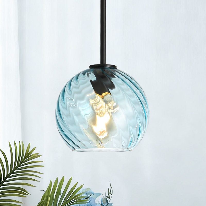 Luminaire suspendu à 1 lumière, base E26, Blue