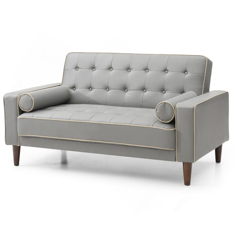 Causeuse contemporaine grise pour deux, Gris