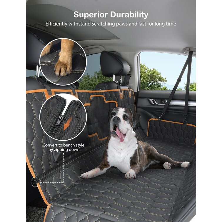 Dog Car Seat Cover for Back Seat, Waterproof Pet Seat Cover Scratch Proof & Nonslip Dog Hammock for Cars Trucks and Suvs,XL Tucker Murphy Pet Size: L