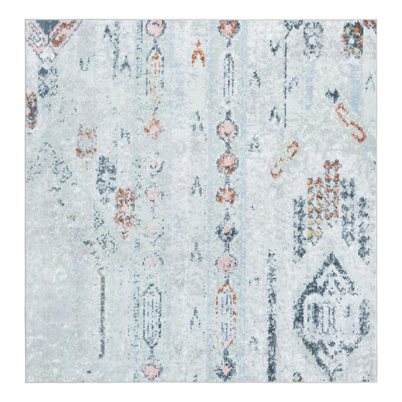 Massie Abstract Indoor Rug, Square 7'10"