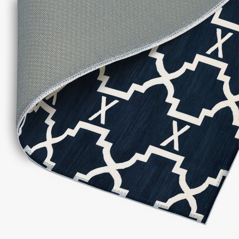 Tapis gris intérieur et extérieur Trellis, Rectangulaire 2 pi x 3 pi