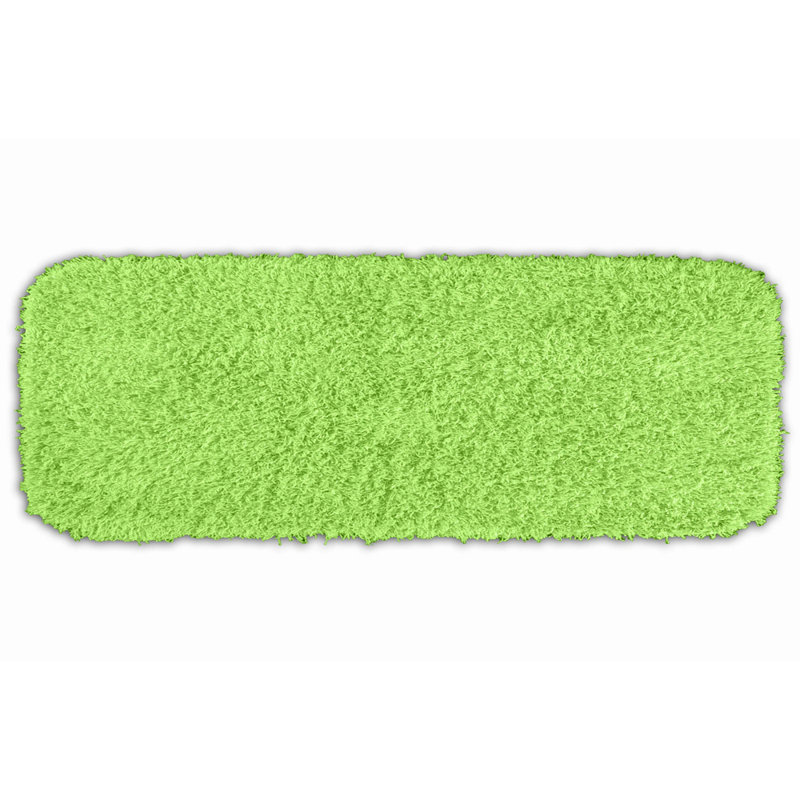 Frechette Nylon Bath Rug with Non-Slip Backing, Runner 22" x 60", Lime Green