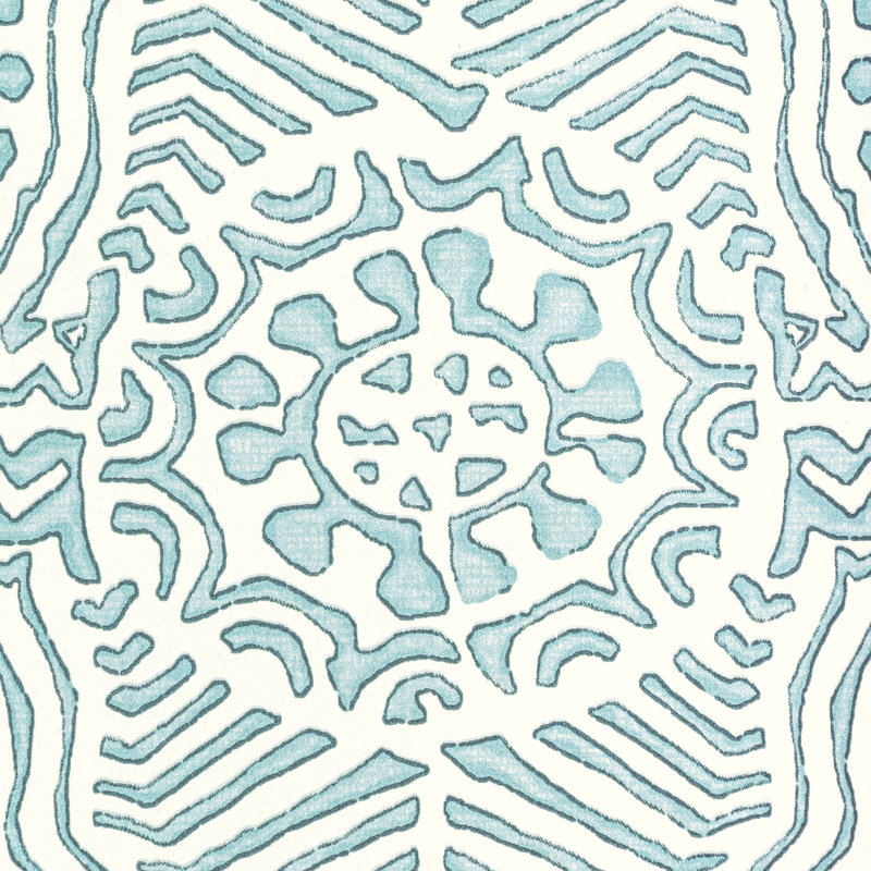 Avondale Drayton 33' L x 27" W Wallpaper Roll, Aegean