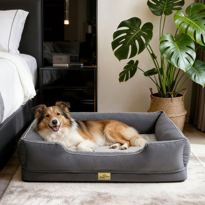 Orthopedic Dog Bed with Bolster 