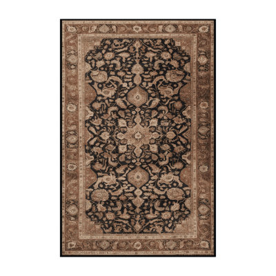 Tapis brun lavable à la machine