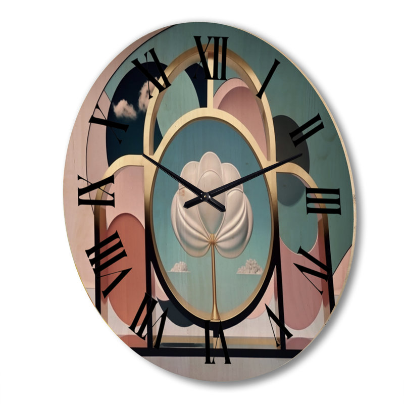 Horloge murale moderne en bois Tomesia, Très grand