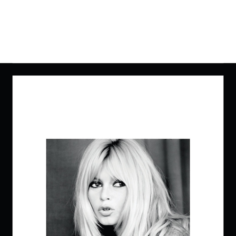 Brigitte Bardot, reproduction d'art encadrée