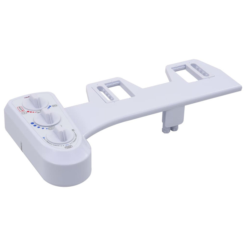 Fixation de siège de toilette bidet Vidaxl, Doubles buses d'eau chaude et froide