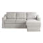 Canapé-lit modulaire pleine grandeur 89,8 po avec méridienne de rangement et lit escamotable Serta Harvey-109510236