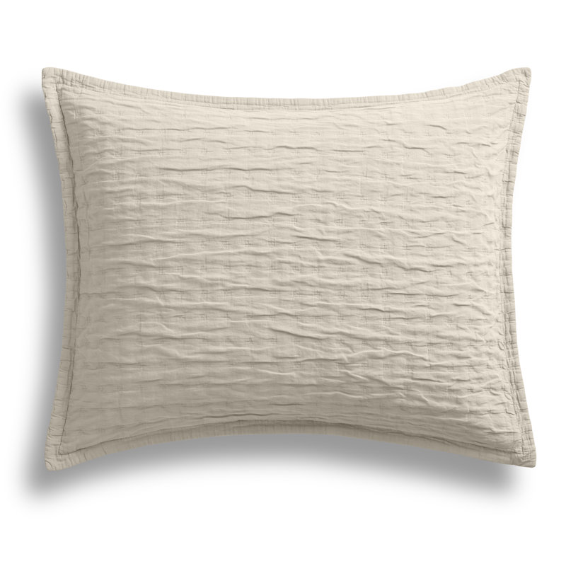 Popple Duvet Cover Set, King Duvet Cover + 2 King Shams, Putty