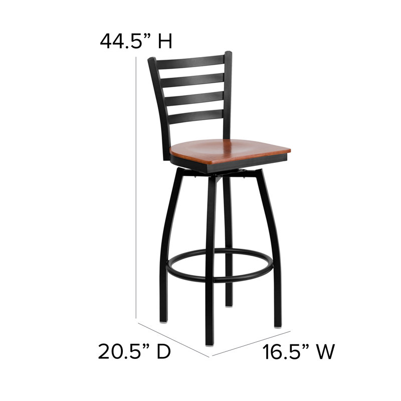 Tabouret tournant 30 "Lomonaco, Cerisier
