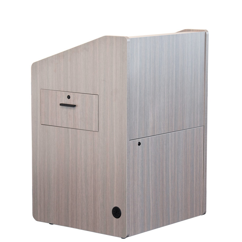 Podium de taille moyenne avec support, Gris orage