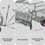 Mesh Steel Wagon Cart with Removable Sides