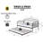 Fox twin daybed with twin trundle, Black