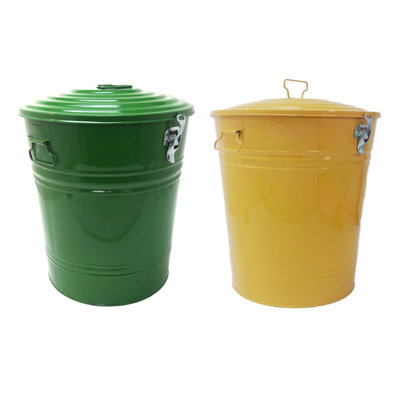 Verona Metal Trash Can