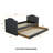 Sleep Upholstered Daybed with Pull Out Trundle, Twin, Amiah-751395688