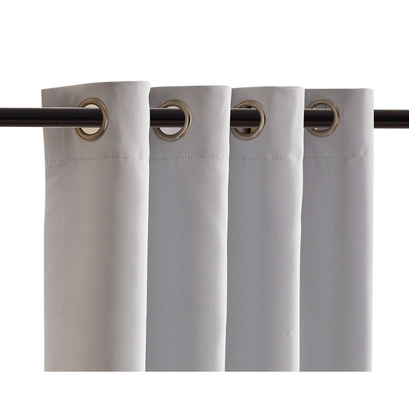 Emillie Blackout Single Curtain Panel, Stone, 180" W x 108" L