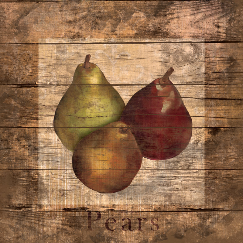 PearsII 1 Piece Wrapped Canvas Painting, 91cm H x 91cm W x 3.8cm D