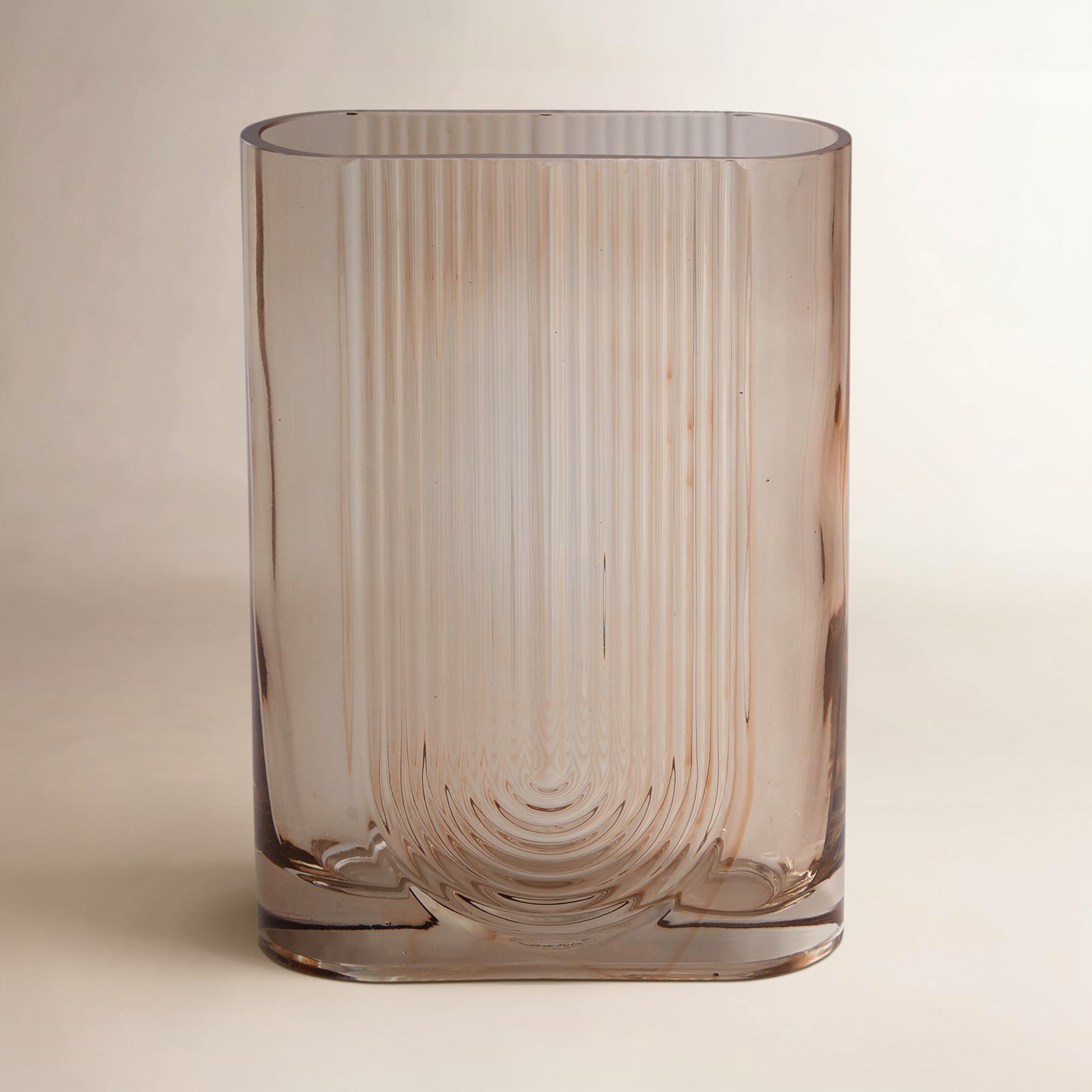Pardee Handmade Glass Table Vase, 9.75" H x 7" W x 3" D