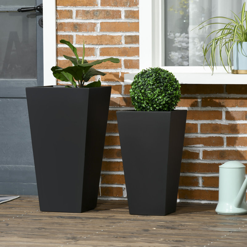 Audene Ceramic Pot Planter, Black