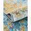 Tapis bleu à motif abstrait Folmar-23841272