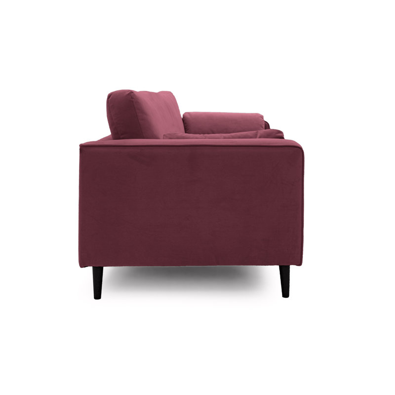 Millerville Velvet Armchair, Aubergine