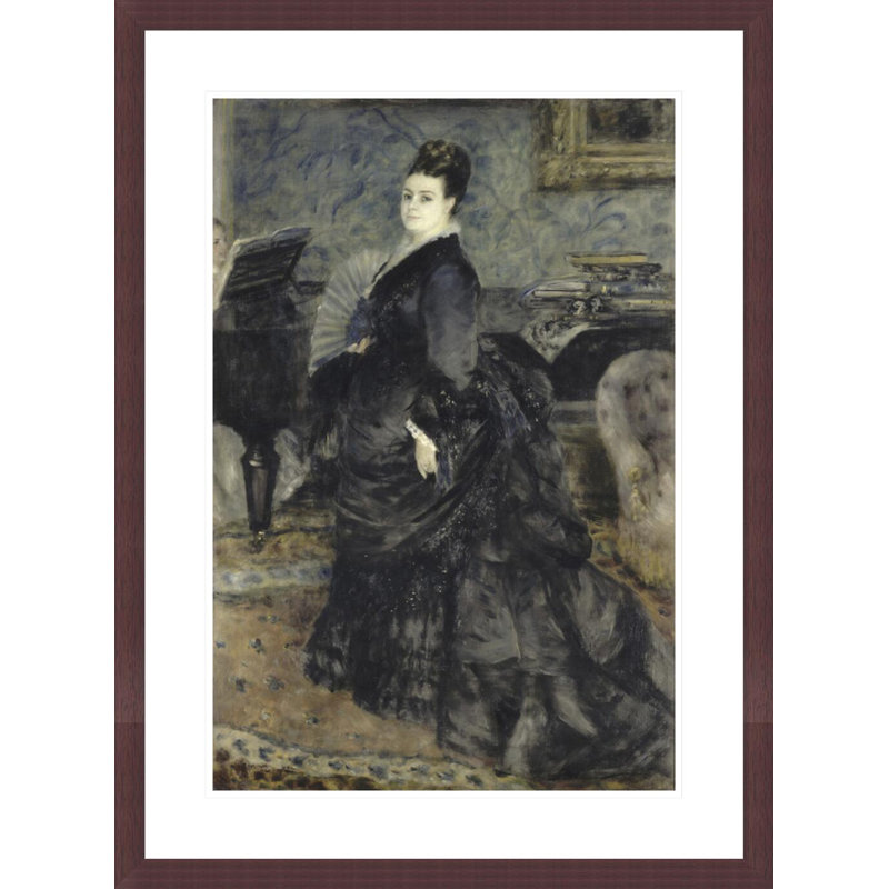 Portrait d'une femme appelée de Mme Georges Hartmann par Pierre-Auguste Renoir, impression giclée encadrée