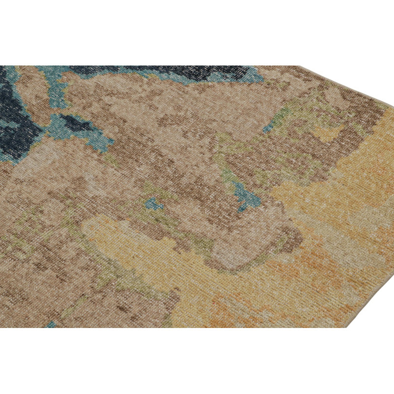 Distressed Homage Abstract Area Rug, Rectangle 6' x 9'