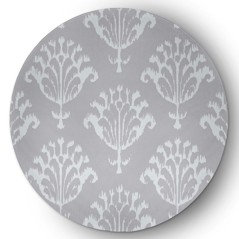 Fagersta Chenille Floral Indoor Rug, Round 5'