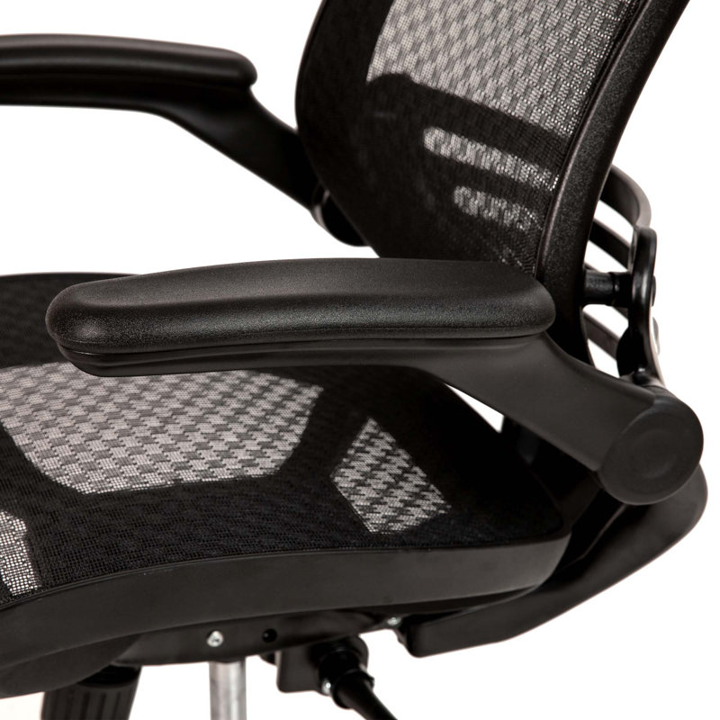 Black Mesh Executive Swivel Office Chair with Adjustable Arms