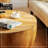 31.50"Vintage Style Bucket Shaped Coffee Table for Office, Dining Room and Living Room-1905890807-1918092289