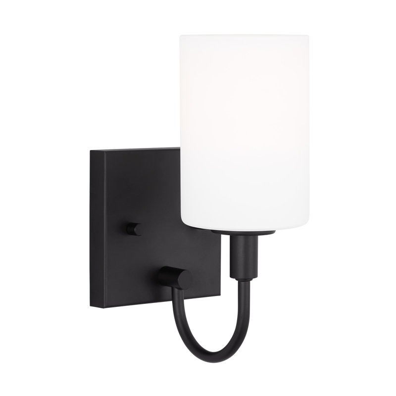 One Light Wall / Bath Sconce, Midnight Black