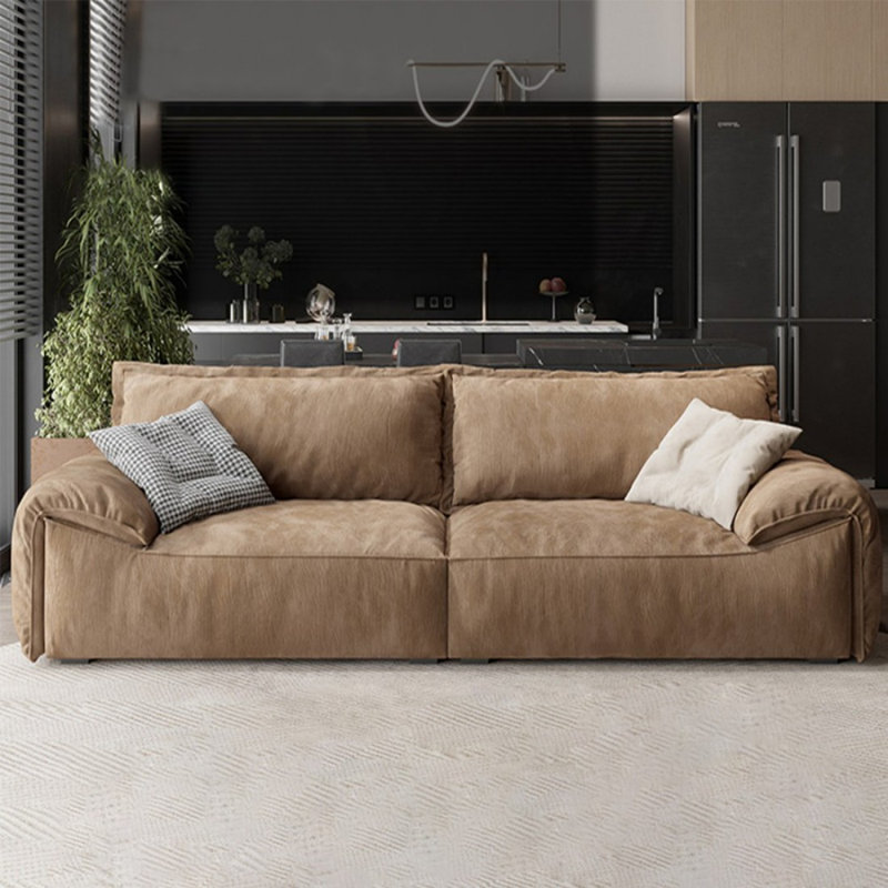 Coffee Polyester Modular Sofa cushion Loveseat