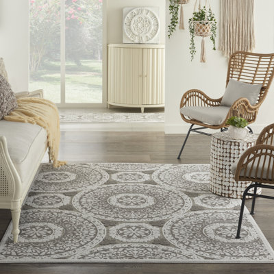 Tapis taupe moderne Romelia
