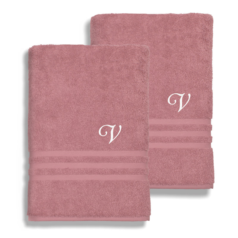Serviette de bain en coton Denzi 1, V, Thé rose