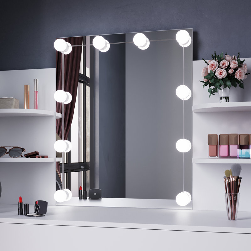 Sehana Dressing Table with Mirror, White
