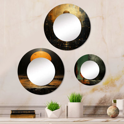 Elizer Metal Round Mirror