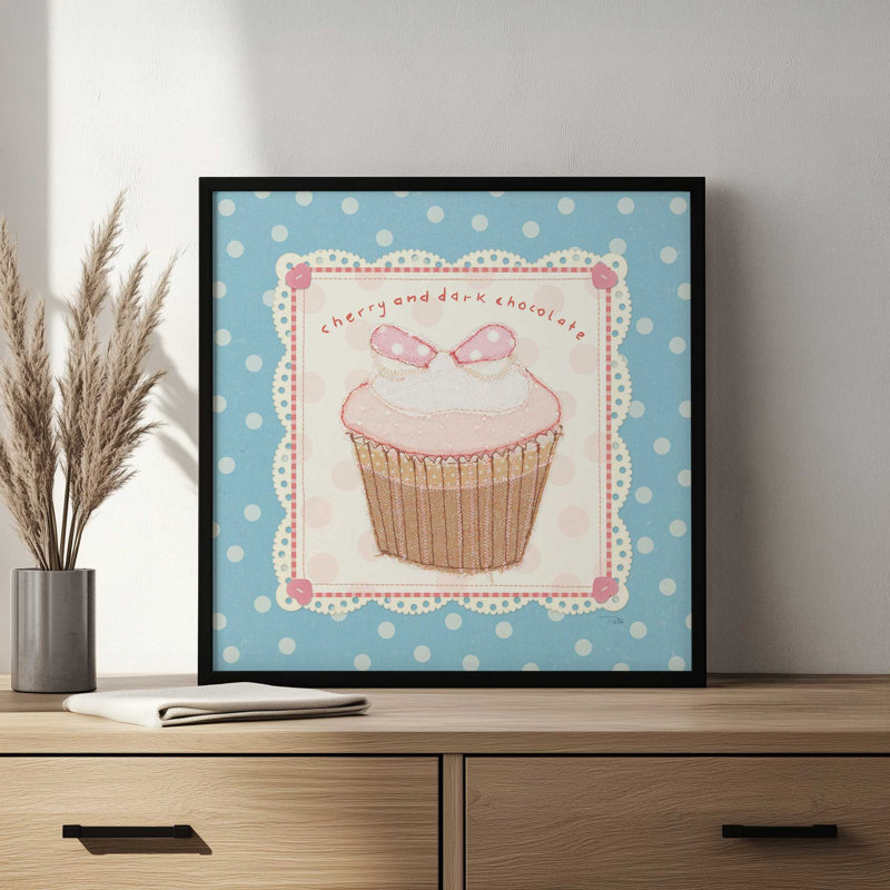 «Lil Cupcakes II» par Pela Studio, reproduction d'art, L 12 po x H 12 po, Brown, Impression encadrée