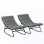 2 chaises berçantes de patio avec coussins 2 pièces