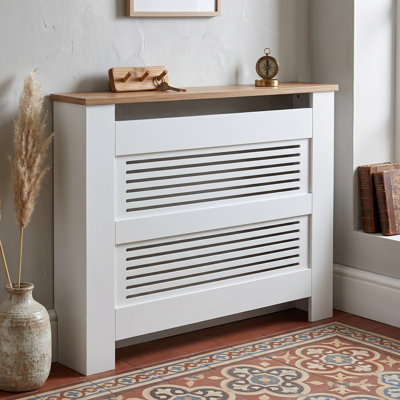 Radiator Cabinet Radiator Cover With Top Storage Shelf, Heater Cover, Mdf Front Panel