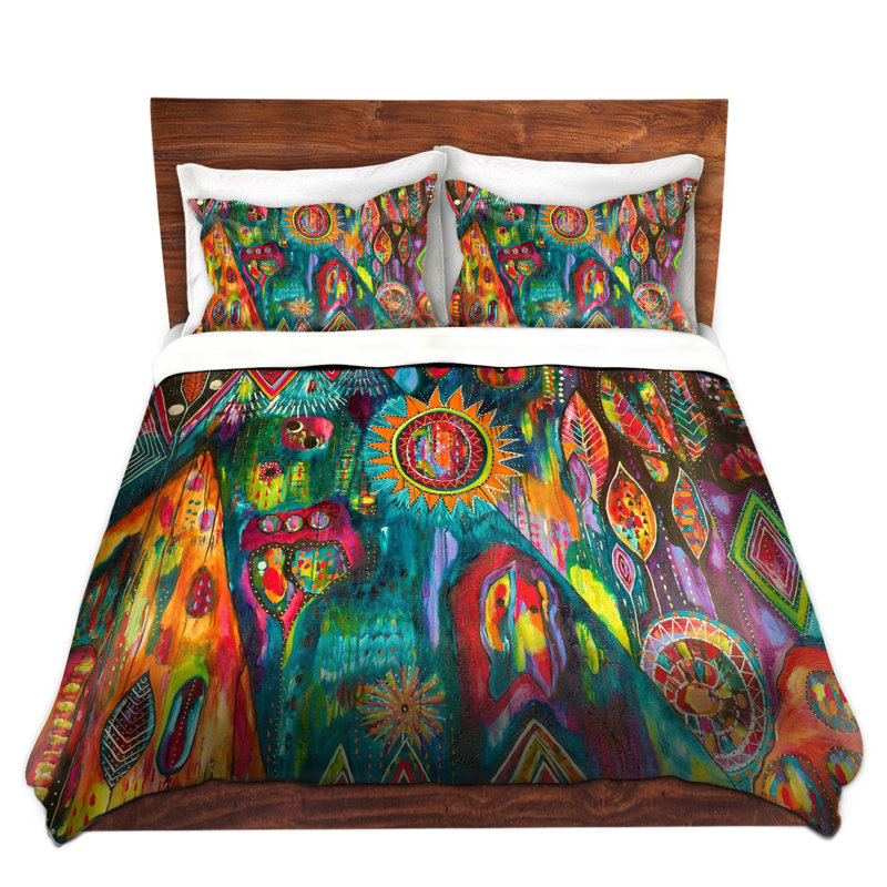  Ensemble de housse de couette Michele Fauss Magic Mountain, Housse de couette simple + 1 taie décorative stan