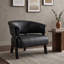 Fauteuil d'appoint à oreilles avec dossier enveloppant et siège rembourré de mousse pour un salon confortable-1731899745