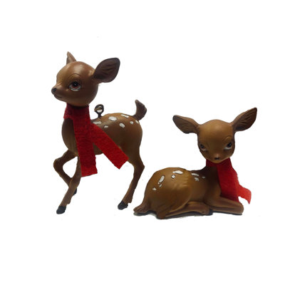 Ensemble d'ornement 12 pièces faon cerf suspendu
