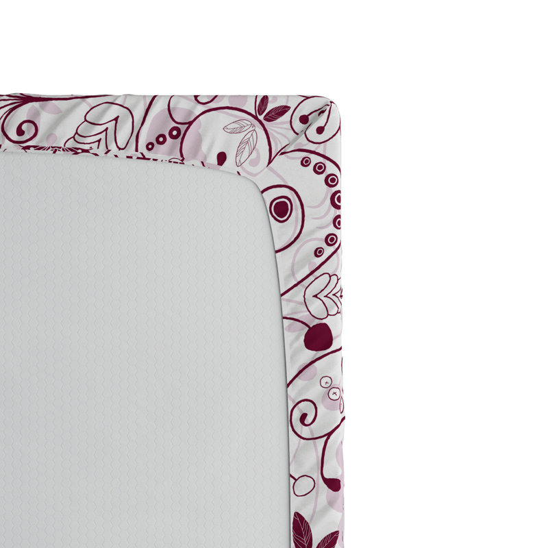 Microfiber Floral Fitted Sheet, Full Fitted Sheet