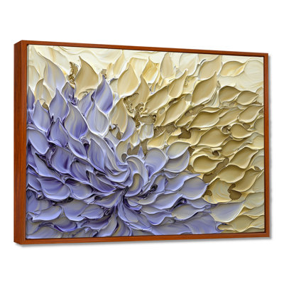 Purple Pathway Of Flower Petals I - Abstract Botanicals Canvas Print