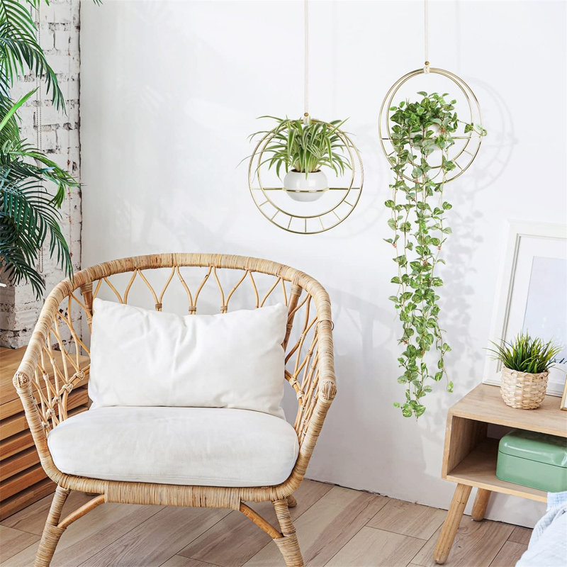 Ensemble de 2 pots à fleurs suspendus Danthony