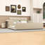 Lit plateforme tapissier luxueux en velours avec bureau, tabouret rond et rails de sécurité-660875398-660875396