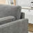 58.66" Small Modern Loveseat Sofa in Mid-Century Chenille Fabric with Back Cushions-1959370923