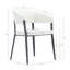 Chaise de salle à manger blanche
