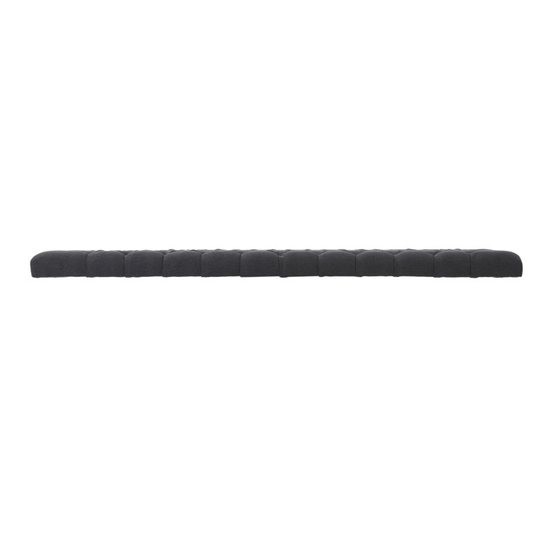 Upholstered Headboard In Charcoal Grey For Queen Bed, Modern Taste Bed Upholstery, Stylish Ambience, Charcoal 